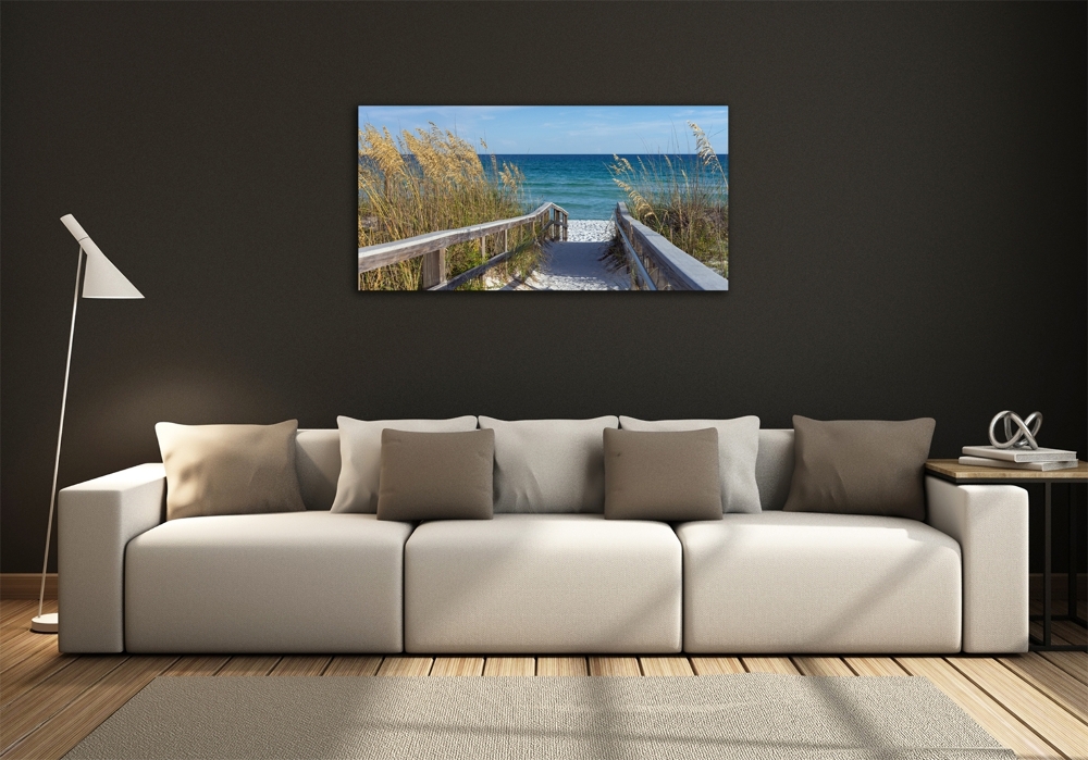 Photo printed on glass Coastal dunes