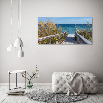 Photo printed on glass Coastal dunes