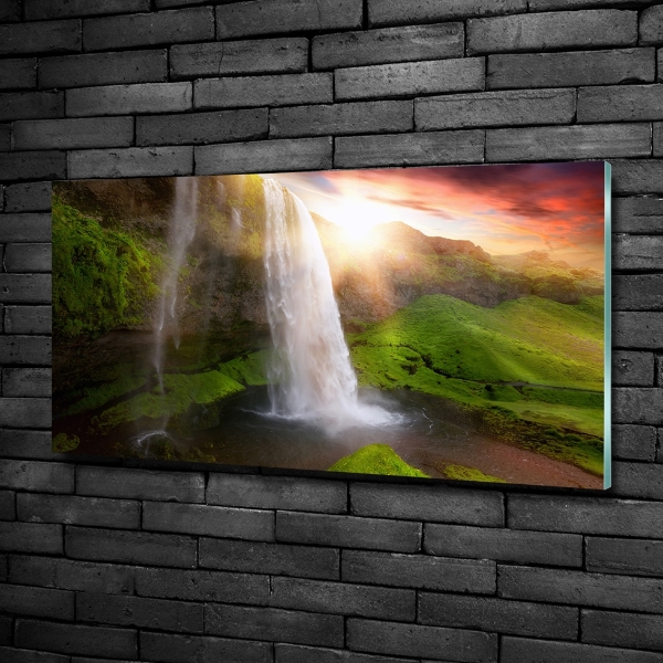 Photo printed on glass Waterfall