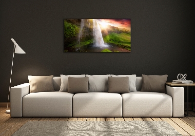 Photo printed on glass Waterfall