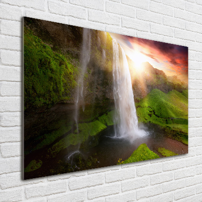 Photo printed on glass Waterfall