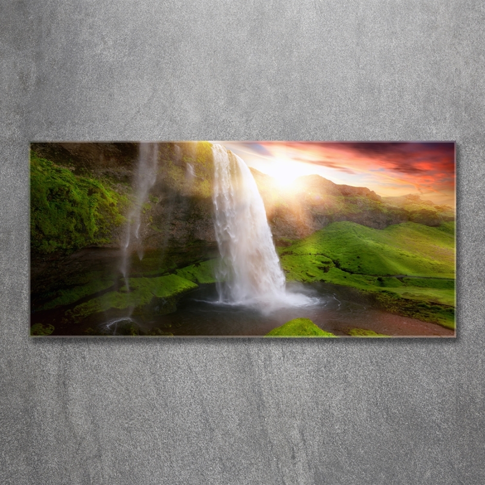 Photo printed on glass Waterfall