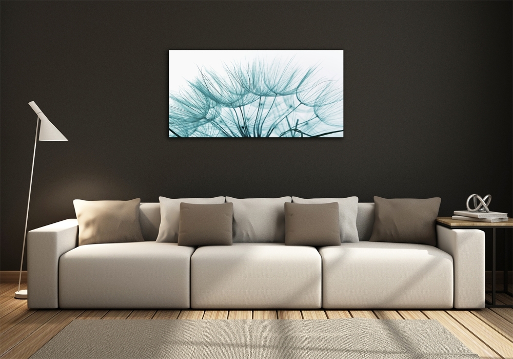 Glass wall art Dandelion seeds