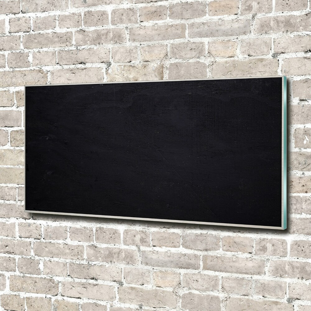 Glass art picture Black board