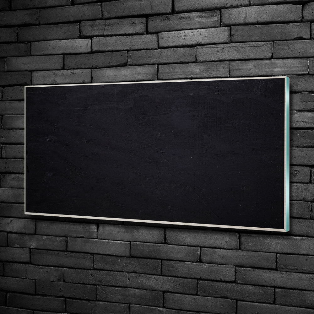 Glass art picture Black board