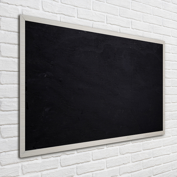 Glass art picture Black board