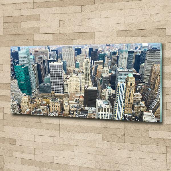 Wall art on glass Manhattan new york