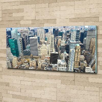 Wall art on glass Manhattan new york