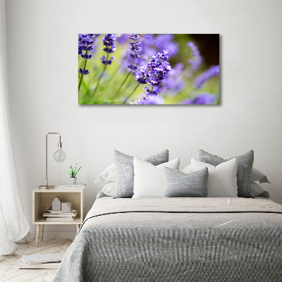 Glass wall art Lavender