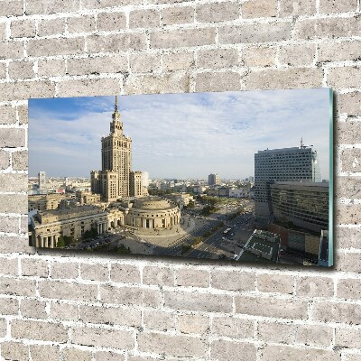 Wall art on glass Palace of culture