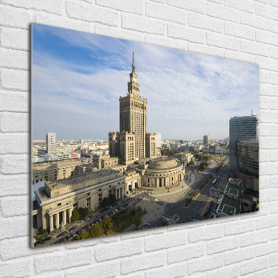 Wall art on glass Palace of culture