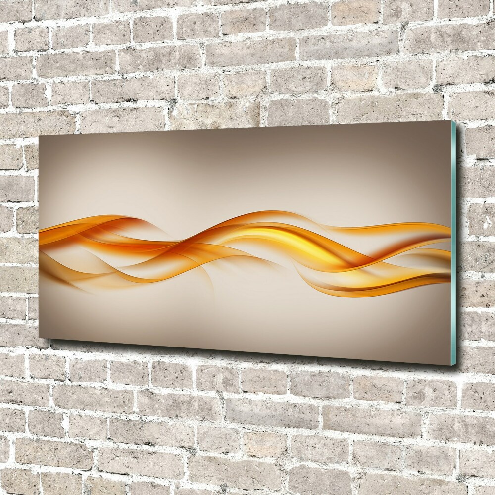 Glass art picture Wave abstraction