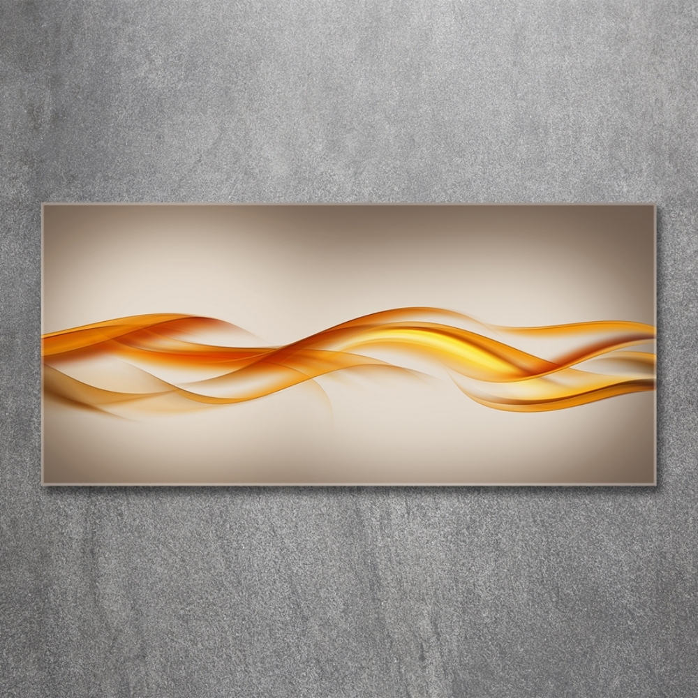 Glass art picture Wave abstraction