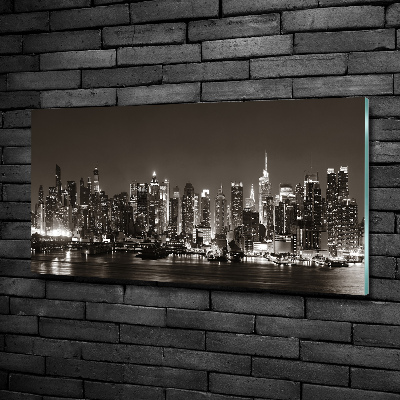 Wall art on glass Manhattan new york