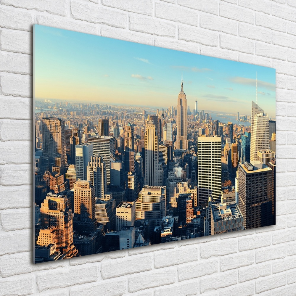 Glass art print Skyscrapers