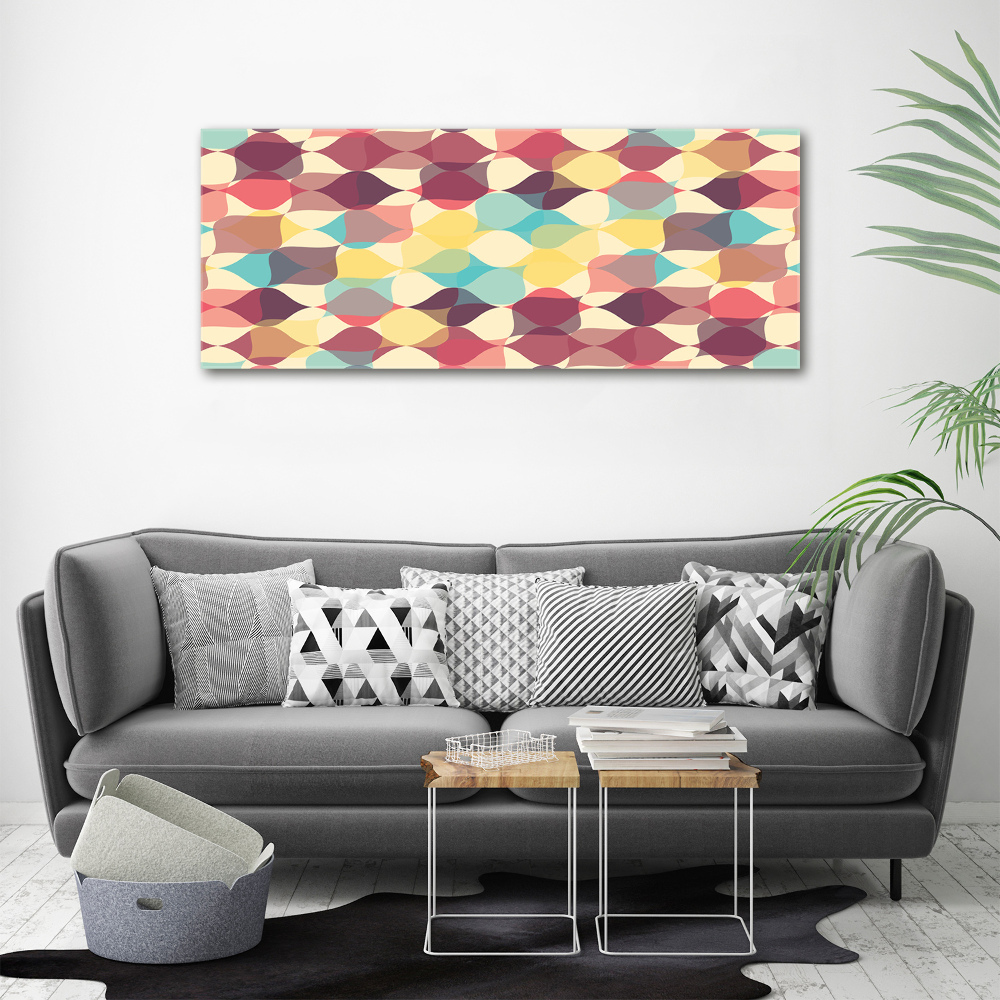 Wall art on glass Geometric background