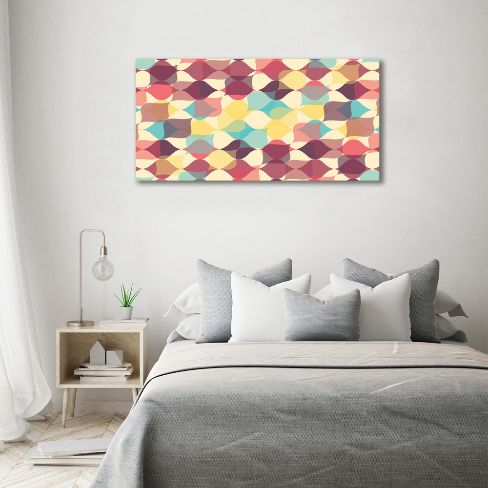 Wall art on glass Geometric background