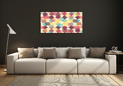 Wall art on glass Geometric background