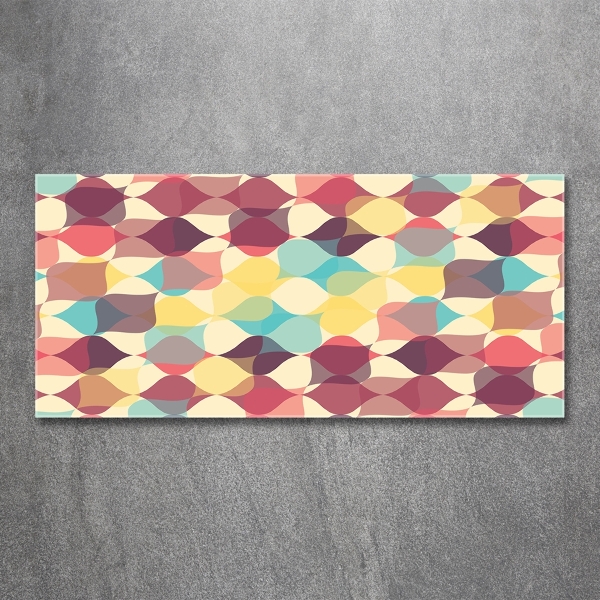 Wall art on glass Geometric background