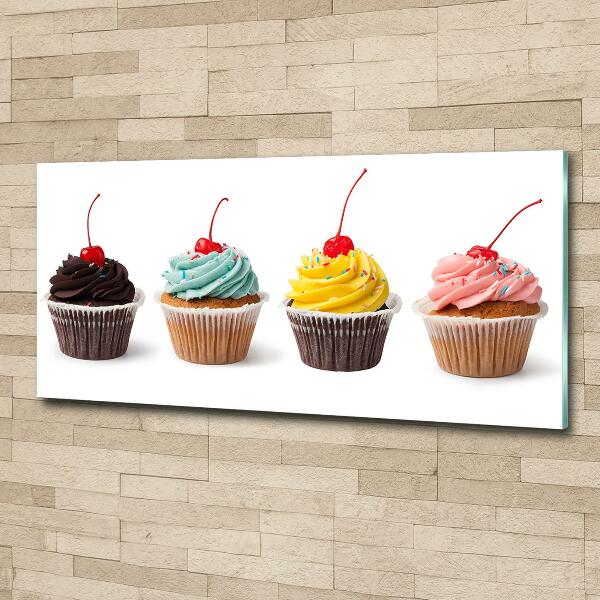 Wall art on glass Cupcakes