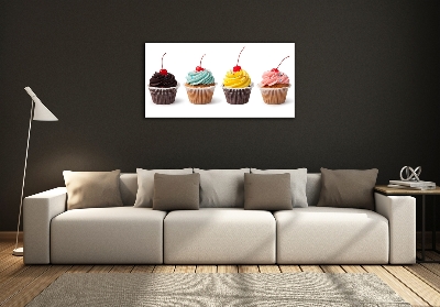 Wall art on glass Cupcakes