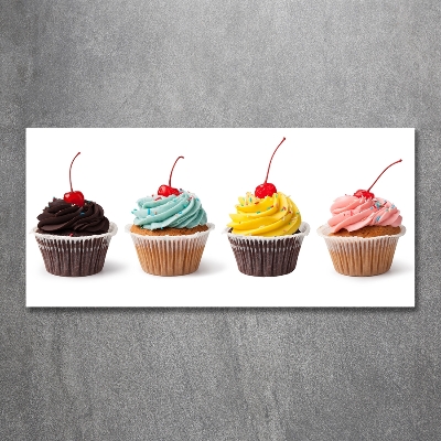 Wall art on glass Cupcakes