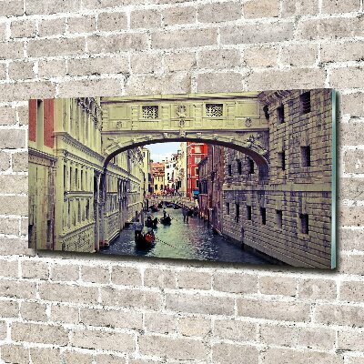 Glass art print Venice italy