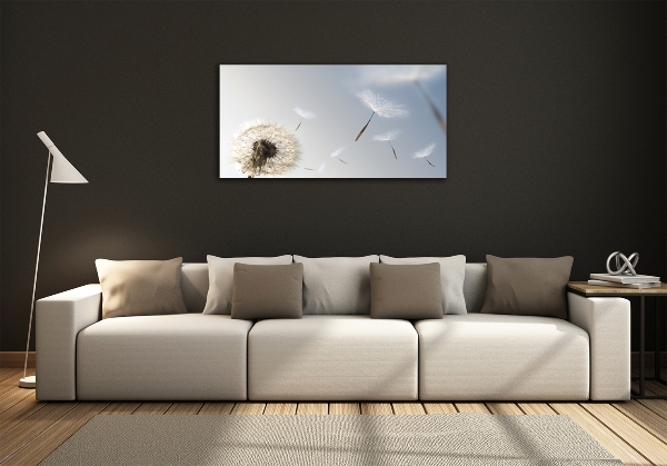 Glass art print Dandelion