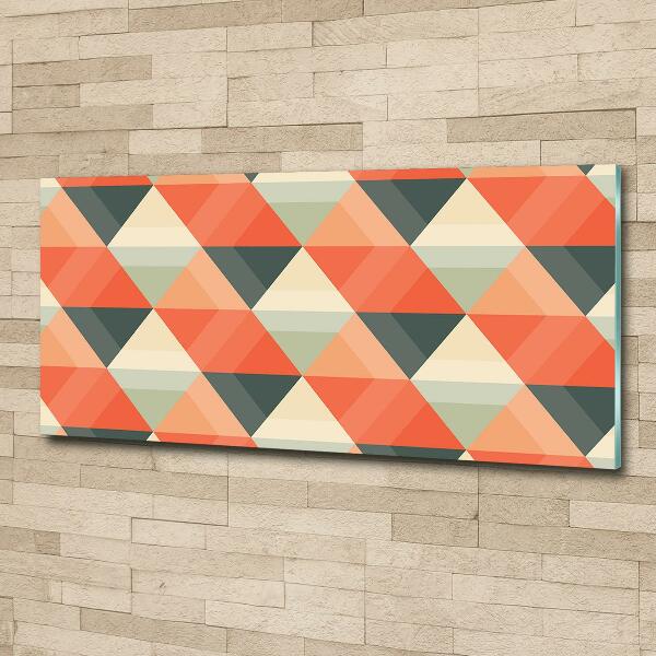 Glass art print Geometric background