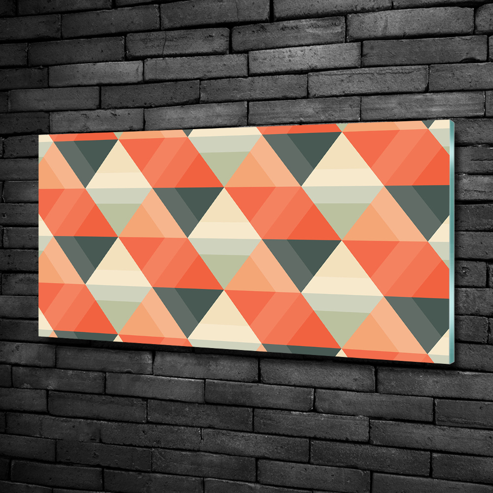 Glass art print Geometric background