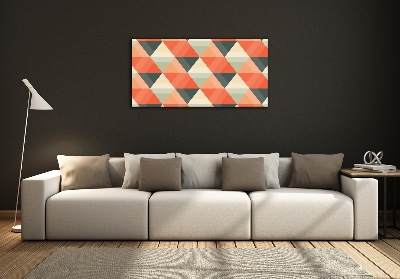 Glass art print Geometric background