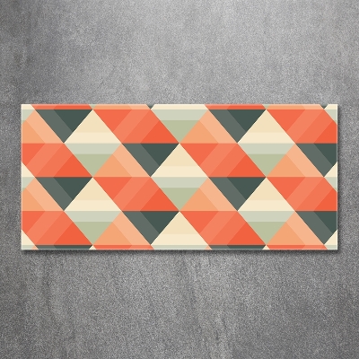 Glass art print Geometric background