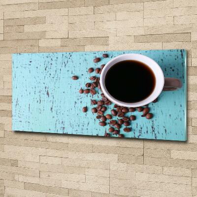 Wall art on glass Black coffee