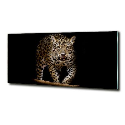 Glass wall art Jaguar