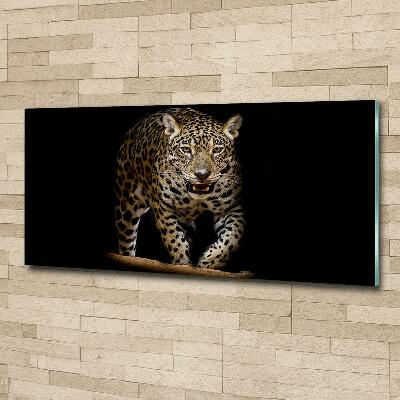 Glass wall art Jaguar