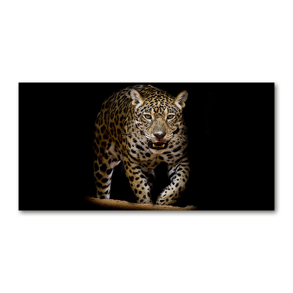 Glass wall art Jaguar