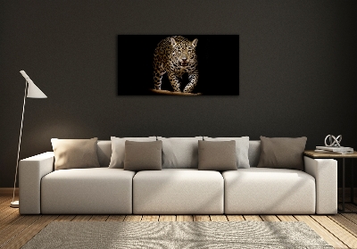 Glass wall art Jaguar