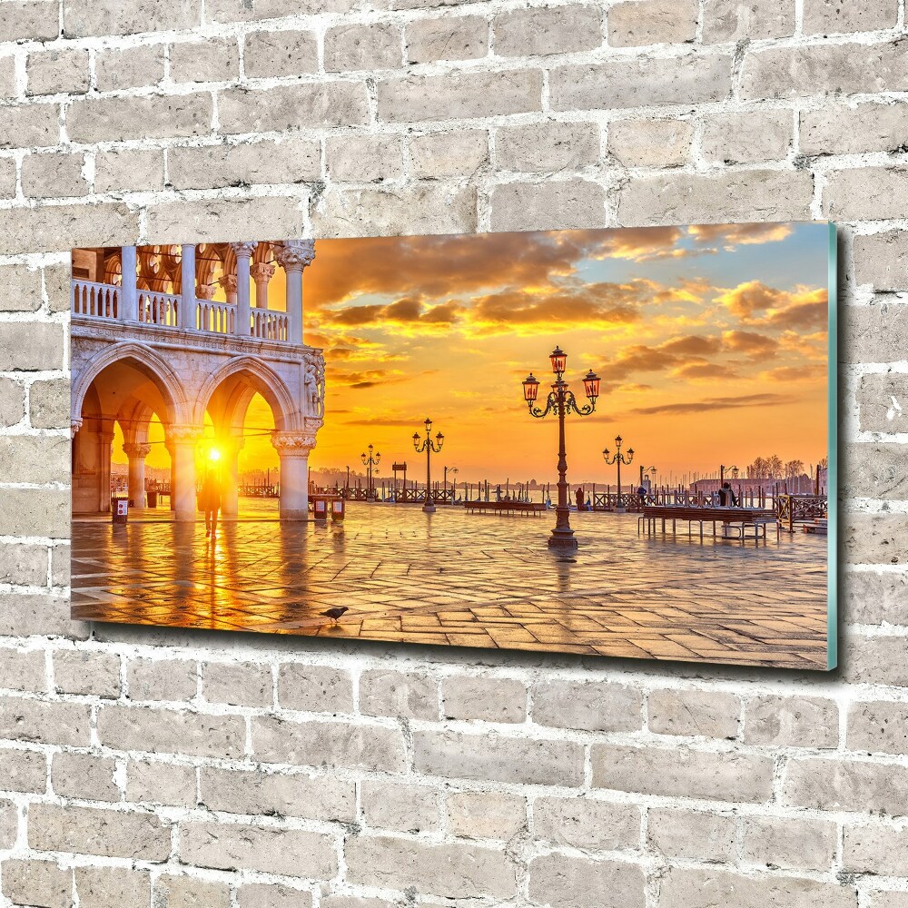 Glass art print Venice italy