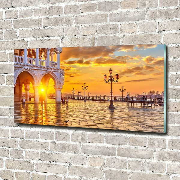 Glass art print Venice italy