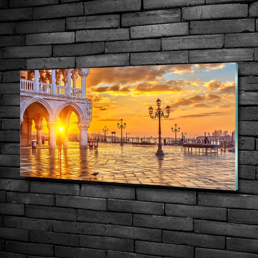 Glass art print Venice italy