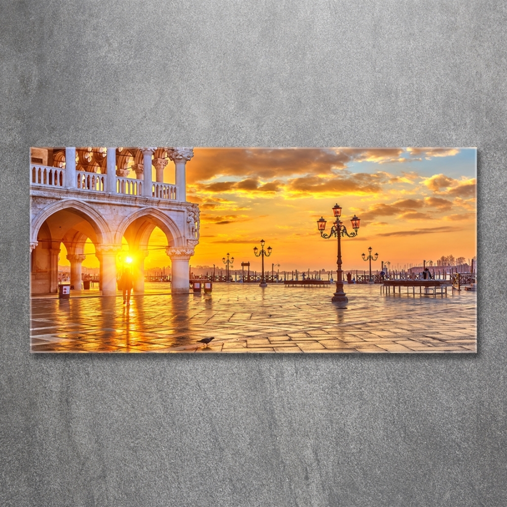 Glass art print Venice italy