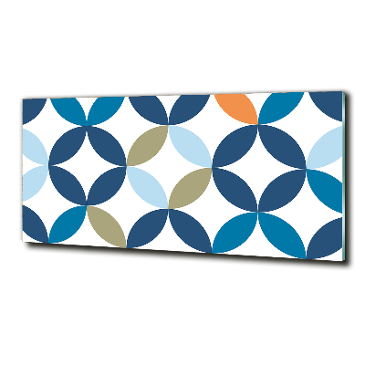 Glass art print Geometric background