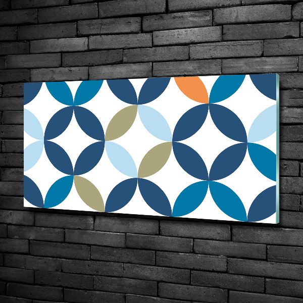 Glass art print Geometric background