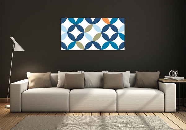 Glass art print Geometric background