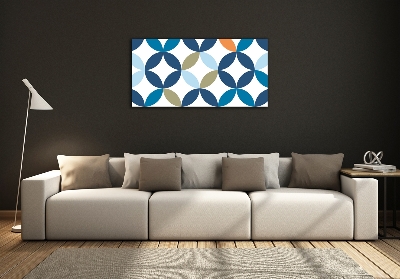 Glass art print Geometric background