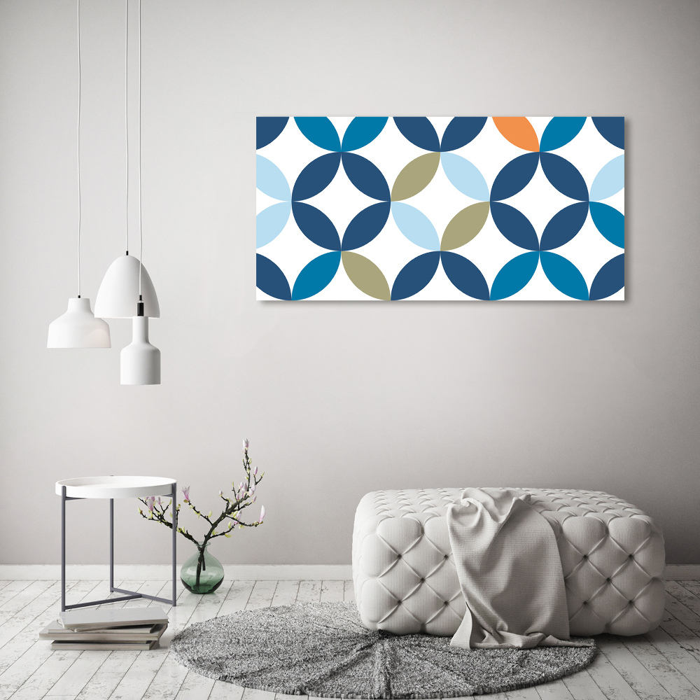 Glass art print Geometric background