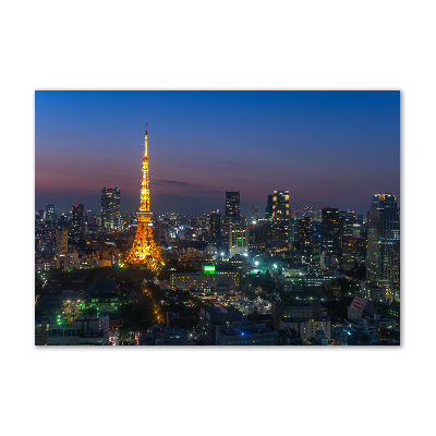 Wall art on glass Tower in tokyo