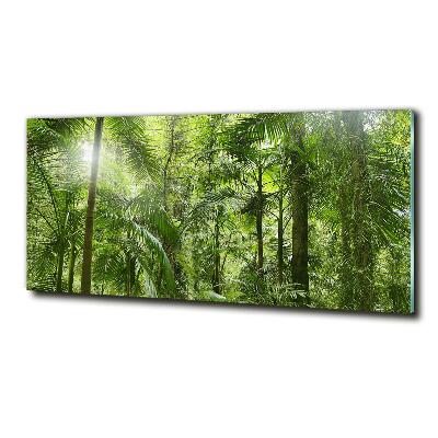 Glass art picture Tropical forest