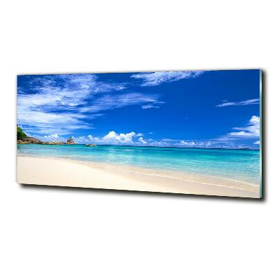 Photo printed on glass Tropical beach