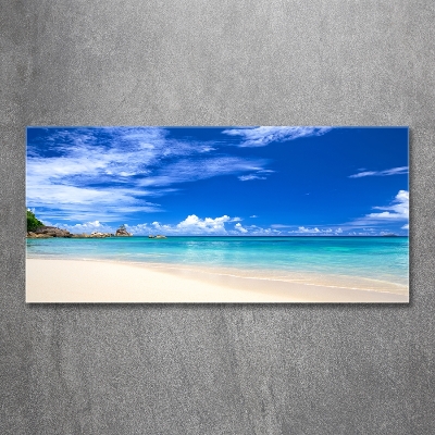 Photo printed on glass Tropical beach